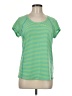 Title Nine Stripes Green Active T-Shirt Size M - photo 1