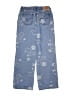 Levi's Floral Blue Jeans Size 14 - photo 2
