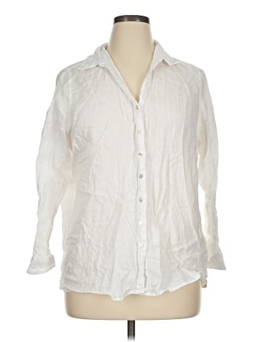 Sigrid Olsen Long Sleeve Button-Down Shirt (view 1)