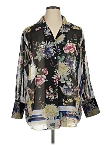 City Chic 3/4 Sleeve Blouse (view 1)