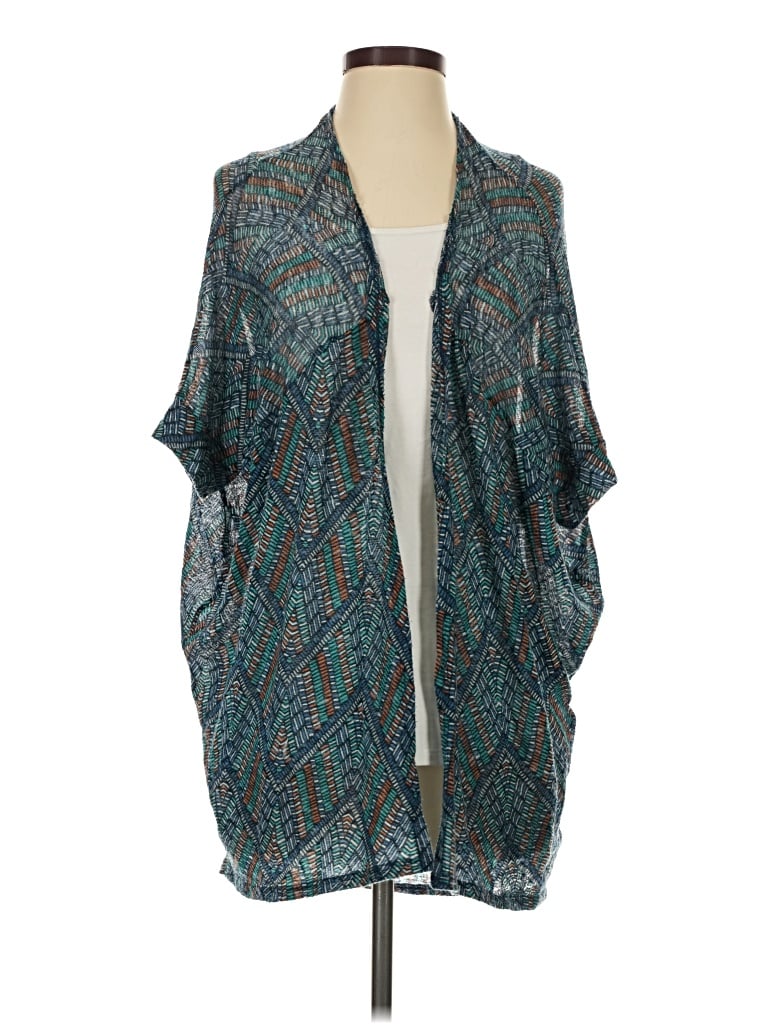Pre-owned Painted Threads Cardigan Sweater In Teal