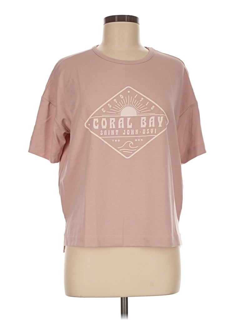 Pre-owned League Short Sleeve T-shirt In Pink