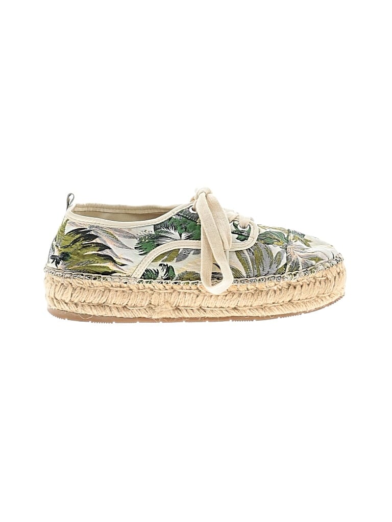 Pre-owned J/slides Flats In Green