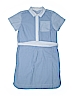 Crewcuts 100% Cotton Checkered-gingham Blue Dress Size 12 - photo 1
