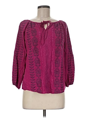 Solitaire 3/4 Sleeve Blouse (view 1)