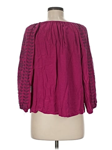 Solitaire 3/4 Sleeve Blouse (view 2)
