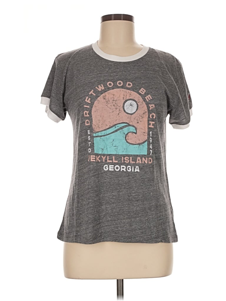 Pre-owned League Short Sleeve T-shirt In Gray