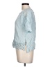 Bongo 100% Rayon Blue Short Sleeve Blouse Size L - photo 5
