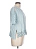 Bongo 100% Rayon Blue Short Sleeve Blouse Size L - photo 4