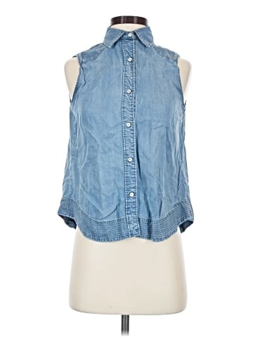 Rag & Bone/JEAN Sleeveless Button-Down Shirt (view 1)
