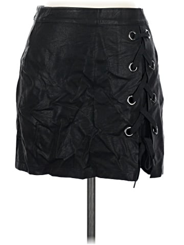 Signature 8 Faux Leather Skirt (view 1)
