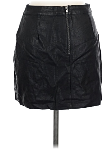 Signature 8 Faux Leather Skirt (view 2)