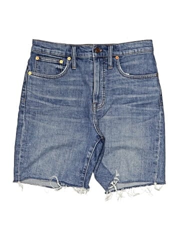 Madewell High-Rise Mid-Length Denim Shorts in Gosford Wash (view 1)