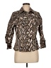 Boston Proper Animal Print Gold Jacket Size M - photo 1