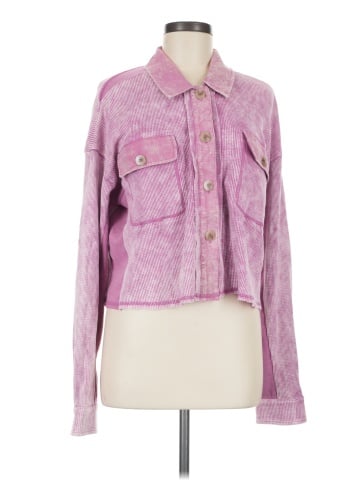 Mystree Long Sleeve Button-Down Shirt (view 1)