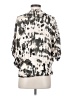 SOFIA Animal Print Silver 3/4 Sleeve Blouse Size S (estimated) - photo 2
