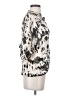 SOFIA Animal Print Silver 3/4 Sleeve Blouse Size S (estimated) - photo 4