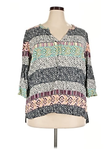 Cato 3/4 Sleeve Blouse (view 1)