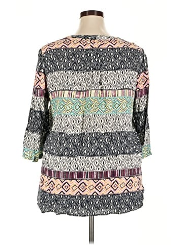 Cato 3/4 Sleeve Blouse (view 2)