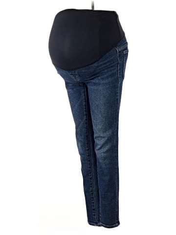 Madewell Maternity Over-The-Belly High-Rise Skinny Jeans in Smithley Wash (view 1)