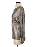Halston Heritage 100% Polyester Metallic Silver Pullover Sweater Size S - photo 5