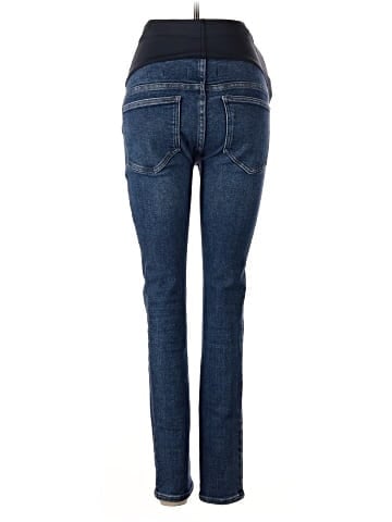 Madewell Maternity Over-The-Belly High-Rise Skinny Jeans in Smithley Wash (view 2)