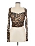 AFRM Brown Long Sleeve Blouse Size M - photo 1