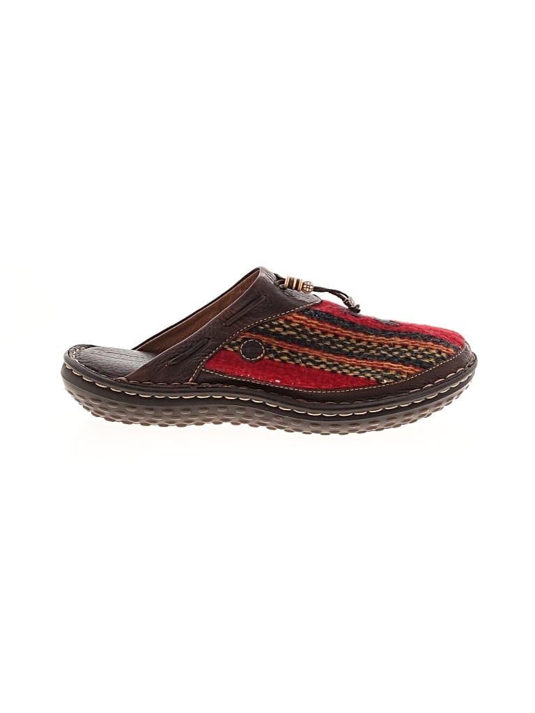 Pre-owned Born Mule/clog In Burgundy