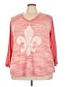 Cato 100% Polyester Pink 3/4 Sleeve Top Size 28W - photo 1