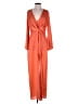 Missguided 100% Polyester Orange Casual Dress Size 6 - photo 1
