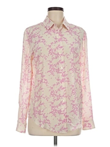 Tucker Long Sleeve Silk Top (view 1)