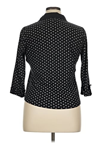 Karen Scott 3/4 Sleeve Button-Down Shirt (view 2)