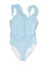 Lilly Pulitzer Stripes Blue One Piece Swimsuit Size 16 - photo 1