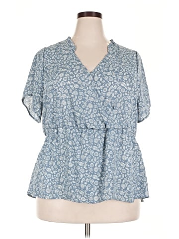 Bobeau Short Sleeve Blouse (view 1)