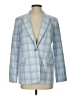 Halogen Plaid Blue Blazer Size 4 - photo 1
