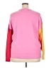 Moa Moa Color Block Pink Pullover Sweater Size 2X - photo 2