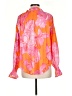 Finley Pink Long Sleeve Blouse Size M - photo 2