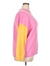 Moa Moa Color Block Pink Pullover Sweater Size 2X - photo 4