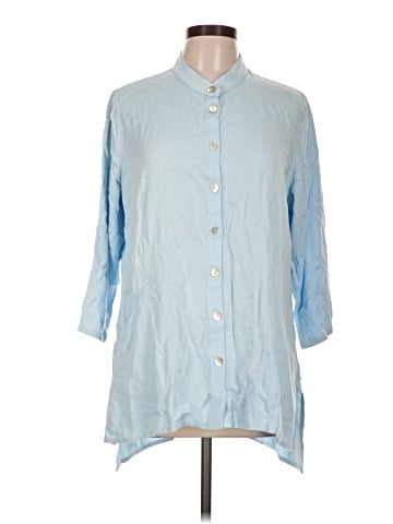 Soft Surroundings 3/4 Sleeve Button-Down Shirt (view 1)
