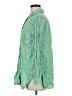 Talbots 100% Linen Stripes Green Long Sleeve Button-Down Shirt Size M - photo 5