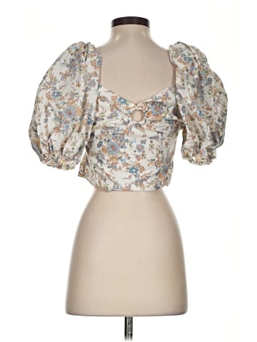 Abercrombie & Fitch Short Sleeve Blouse (view 2)