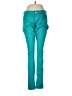 Express Jeans Color Block Teal Jeggings Size 6 - photo 1