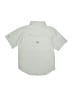 Columbia 100% Polyester Solid Gray Short Sleeve Button-Down Shirt Size 8 - photo 2
