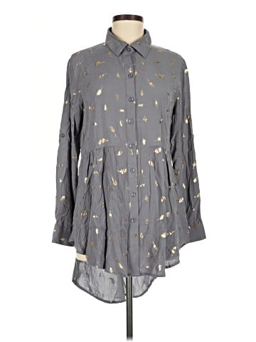 Solitaire Long Sleeve Button-Down Shirt (view 1)