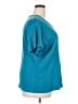 Basic Editions 100% Cotton Teal Short Sleeve Top Size 2X - photo 4