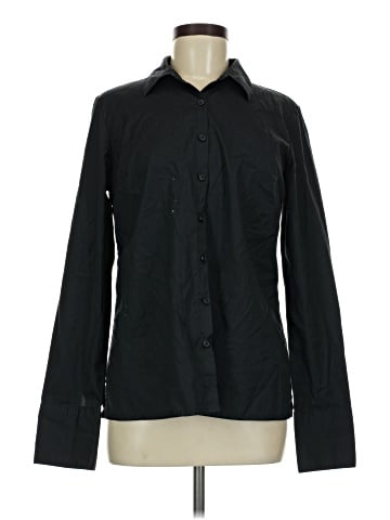 Denim & Co Long Sleeve Button-Down Shirt (view 1)