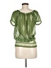 Sunny Leigh 100% Polyester Green Short Sleeve Blouse Size M - photo 2
