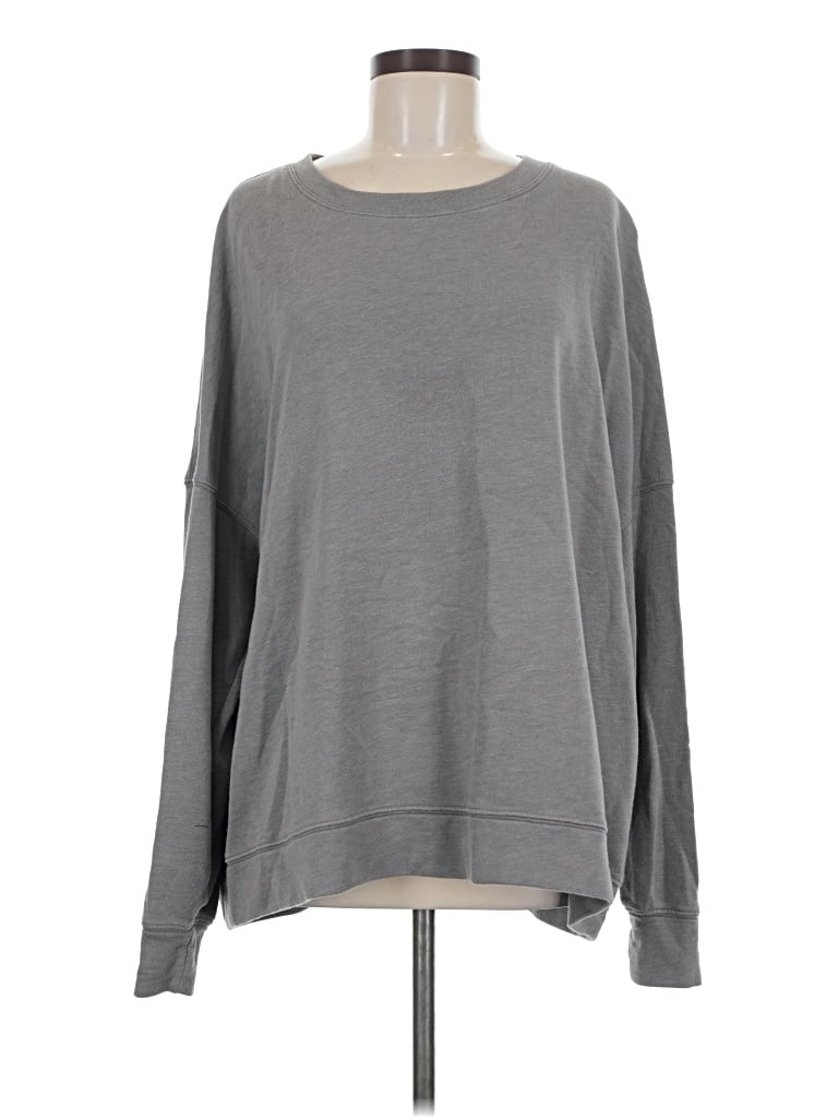 Pre-owned Fabletics Sweatshirt In Gray