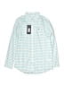 Vineyard Vines Performance Checkered-gingham Teal Long Sleeve Button-Down Shirt Size 12 - 14 - photo 1