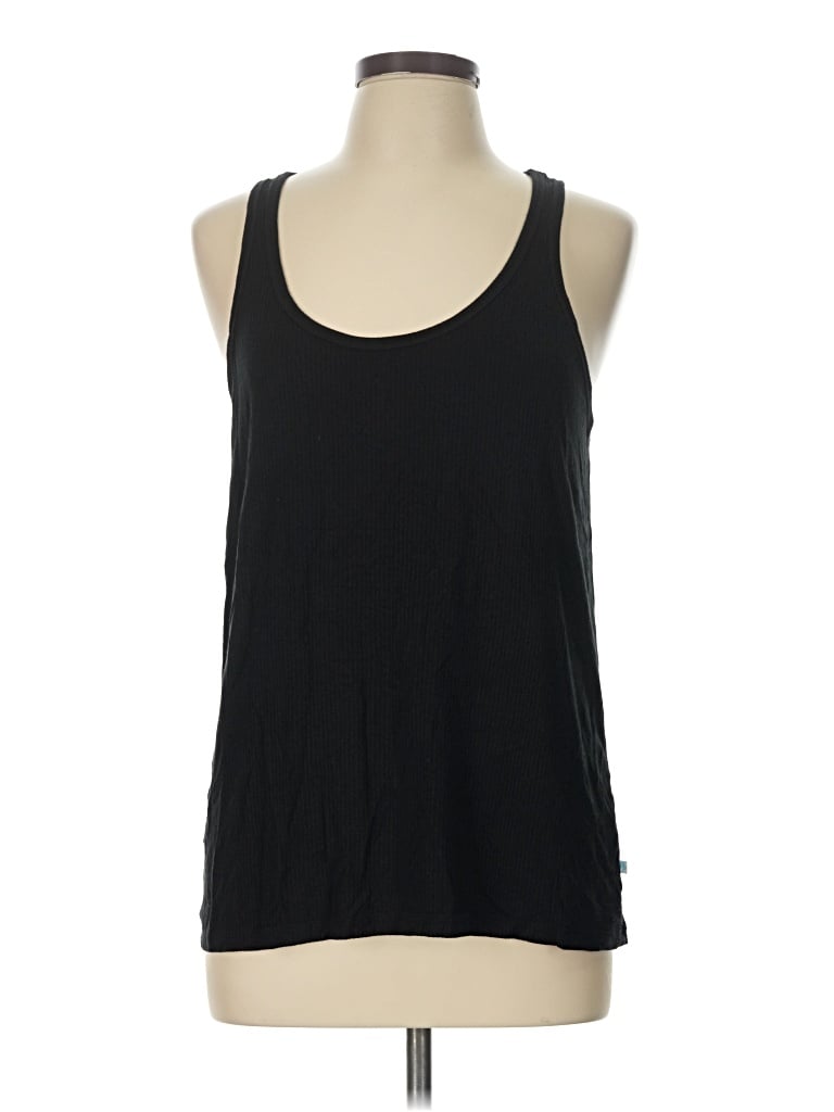 Pre-owned Posh Peanut Tank Top Black Halter Neckline Tops